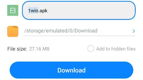 1win app download