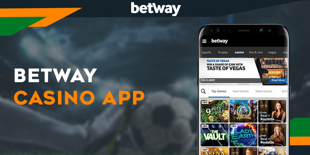 Jogos de cassino online disponíveis no aplicativo móvel Betway 
