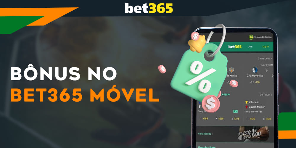 Bônus disponíveis para o aplicativo móvel Bet365 Brasil

