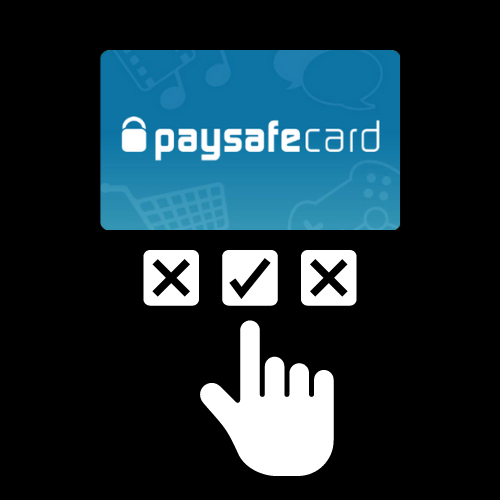 Selecione o serviço paysafecard entre aqueles disponíveis na plataforma e clique no botão