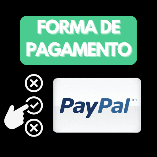 selecione o PayPal como forma de pagamento e confirme a escolha