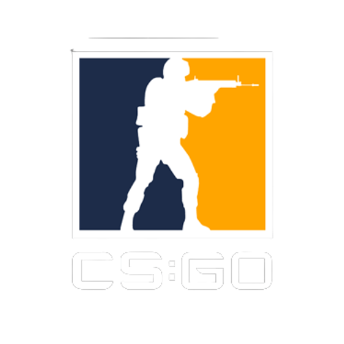 O logotipo do CS-GO, que se destina aos melhores sites onde os jogadores fazem apostas