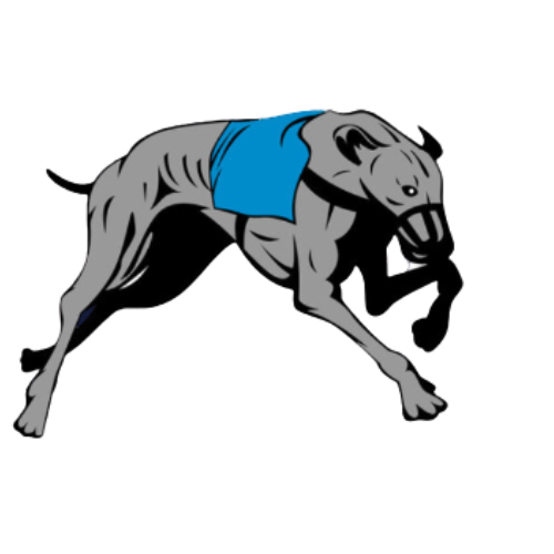 logotipo criado para apostas em corridas de cães
