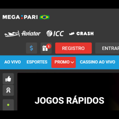 Faça login no site oficial da Megapari