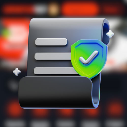 Instrução Aceite os termos e condições