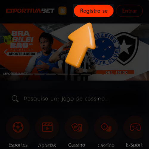 Instrução Acesse a página de cadastro