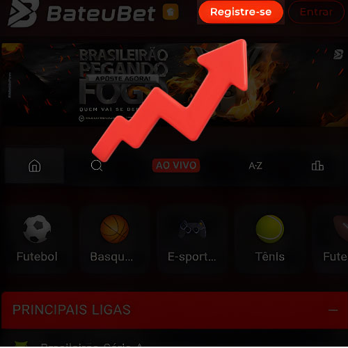 Instrução Clique no botão de cadastro